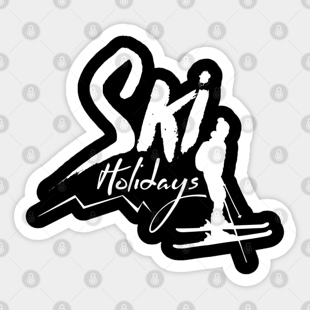 Snowboard Trip Ski Holidays Winter Vacation Snow Sticker by dr3shirts